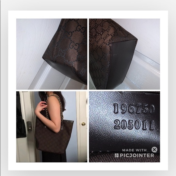 Gucci Monogram Tote w/Chain Strap - Picture 5 of 6